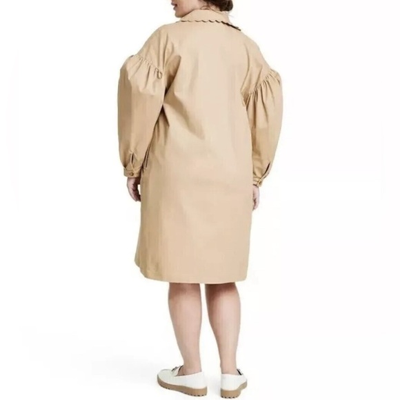 Kika Vargas X Target Charlotte Khaki Jacket Coat Size 3X NWT - Picture 5 of 9